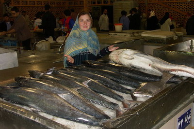 рыбный рынок в Бандер-Аббасе